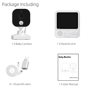 Anicebb Moniteur Bébé de Sécurité 720P Vision Nocturne 2.4GHz <span class=keywords><strong>avec</strong></span> Surveillance de Température, Rappel d'Alimentation et Berceuses - Vente <span class=keywords><strong>en</strong></span> Gros Direct Usine Chine - Product Image 6