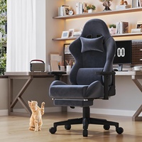 Fauteuil de massage inclinable robuste Max 200 kg avec éclairage RVB, fauteuil de jeu professionnel avec roulettes, fauteuil de jeu 1 pièce, livraison gratuite