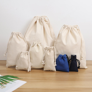 Bolsa de Lona de Algodón con Cordón, Diseño Personalizado, Impresión Ecológica, para Promoción - Product Image 2