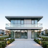 Villa préfabriquée de luxe de 200 mètres carrés sur deux étages, 4-5 chambres, design moderne, villa de villégiature