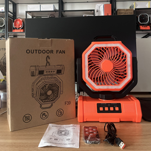 Ventilatore Portatile Multifunzionale Ricaricabile da 20000mAh Modello F6 <span class=keywords><strong>per</strong></span> Campeggio Estivo, Uso Domestico e in Auto - Product Image 4
