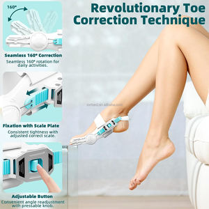 Séparateur d'orteils orthopédiques SVR Bouton de lisseur d'orteils réglable Attelle correctrice Hallux Valgus pour soulager les oignons - Product Image 2