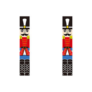 Christmas Nutcracker Soldier Couplet Waterproof Aluminum Flagpole Foyer Door Curtain Party <b>Background</b> Cloth Outdoor Flags - Product Image 4