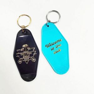 <b>Custom</b> logo Promotional Blank Plastic Motel Hotel Room <b>Keychain</b> Blank With Promotion Gift - Product Image 3