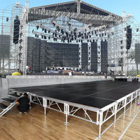 Sistema de Truss de Aluminio Resistente para Escenarios de Conciertos al Aire Libre, Truss Cuadrado de Aluminio con Pernos para DJ, en Venta