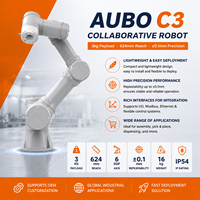 Bras robotique collaboratif AUBO C3 à 6 axes avec une portée de 624 mm, charge utile de 3 kg, cobot pour l'assemblage de précision et le placement