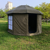 Yourte mongole de camping extérieur, tente gonflable 3x3m à montage rapide, imperméable, résistante aux UV, toutes saisons, une chambre