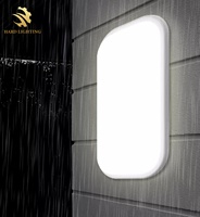 Lampes murales LED de style minimaliste, design rond et carré en plastique pour l'éclairage des couloirs, des allées et des cours