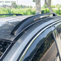 Barres latérales de toit en alliage d'aluminium Subaru XV/Forester 40 cm à extrémité courbée, fixation adhésive sans perçage, Dachtrager