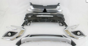อะไหล่ตัวถังรถยนต์ กระจังหน้ารถยนต์ ชิ้นส่วนกันชนหน้า โครเมียมล่าง สำหรับรถยนต์ <span class=keywords><strong>Outlander</strong></span> ปี 2019 2020 2021 - Product Image 5