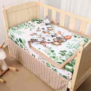 Baby Nursery Bedding <b>Sets</b> for Boys Includes <b>Comforter</b> Fitted Crib Sheet Crib Skirt Crib <b>Comforter</b> <b>Set</b> - Product Image 2
