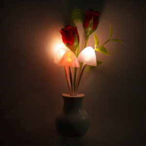 W117 Dusk to Dawn <strong>Sensor</strong> Mushroom Wall Lamp <strong>Plug</strong> <strong>in</strong> Night <strong>Light</strong> Decoration for Baby Bedroom Cute Gift - Product Image 3