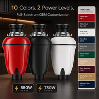 Triturador de Desechos de Acero Inoxidable de 1 HP con Tecnología Multigrind Manual de un Proveedor Confiable para Uso Doméstico Diario
