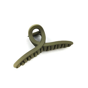 Pinces à cheveux grandes et épaisses en plastique mat, couleurs unies, antidérapantes, pour femmes et filles - Product Image 6