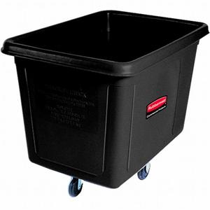 Bidone Rettangolare Rubbermaid 600 L Nero per Uso Commerciale - Product Image 1