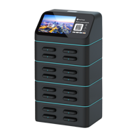 Señalización Digital con Estación de Alquiler de Baterías Externas para Carga de Teléfonos, para Publicidad en Centros Comerciales, ABS Ignífugo, 4G+WiFi