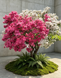 Árbol Decorativo de <span class=keywords><strong>Rododendro</strong></span> Artificial, Árbol de Flores Vívidas para Decoración de Interiores, Vestíbulos y Oficinas - Product Image 1