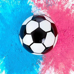 Venta caliente tamaño grande respetuoso con el medio ambiente plástico fútbol balón género revelar <span class=keywords><strong>bomba</strong></span> <span class=keywords><strong>de</strong></span> <span class=keywords><strong>humo</strong></span> niño o niña género revelar fiesta suministros - Product Image 1