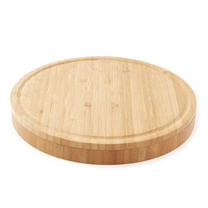 Ensemble de planches à fromage en bambou avec couteau, fourchette et spatule pour servir et couper le fromage - Product Image 3