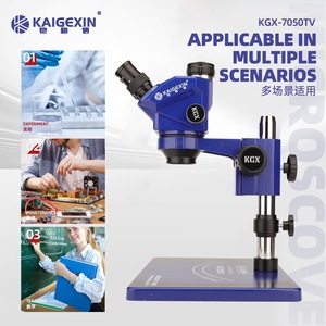 <span class=keywords><strong>Trinocular</strong></span> con Zoom Continuo 7050PRO HD 7-50X para Reparación de Soldadura de PCB y Mantenimiento de Teléfonos Móviles - Product Image 3