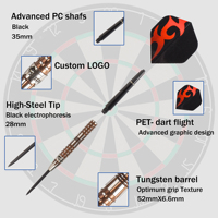 Nouveauté : Fléchettes en tungstène à pointe en acier pour sports d'intérieur, logo personnalisé haute précision, fabriquées par le fabricant
