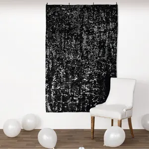 B&S Factory pure background cloth Sequin Backdrop Curtain shimmer wall backdrop for event Wedding Party