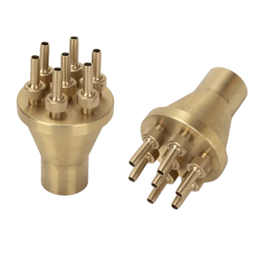 Ugello a spruzzo regolabile in ottone/rame da 1, 1-1/2, 2, 2-1/2 pollici, impermeabile, per fontana a fiore con getto centrale, per ornamenti da giardino <span class=keywords><strong>e</strong></span> uso esterno - Product Image 6