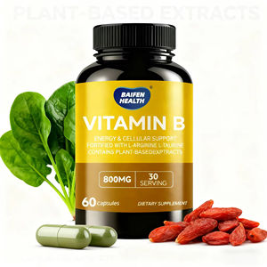OEM/ODM Capsules de soutien cellulaire énergétique à la vitamine B pour adultes L-Arginine L-Taurine pour le soulagement du stress et le soutien immunitaire 60 capsules par - Product Image 4
