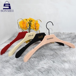 Cintres en velours personnalisés, robuste, pour <span class=keywords><strong>robe</strong></span> de mariée, manteau, 2019 - Product Image 6