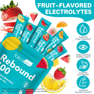 Hatmanlabs 30 Sachets d'Électrolytes en Poudre Sans Sucre Zéro Calorie Glucides Mélange d'Électrolytes Boisson en Poudre Complément Nutritionnel Sportif - Product Image 2