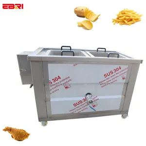 Factory Manufacturing Frying Equipment Fresh Frozen French Fries Production Line Potato Chips Making Machine