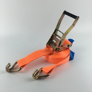 Sangle d'arrimage à cliquet robuste avec crochets en S, capacité de charge de 5 tonnes, ceinture d'arrimage pour le transport, la moto, la remorque - Product Image 2