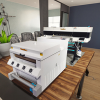Printer DTF warna dunia 60cm, Printer Digital pigmen 2 * I3200A1 dengan WIFI Mobile tidak perlu komputer untuk mencetak