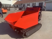 Mini dumper à chenilles capacité 300/500kg moteur Briggs & Stratton en option pour les machines agricoles à usage agricole et de jardin