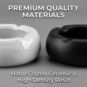 <span class=keywords><strong>Cendrier</strong></span> en résine et céramique personnalisé avec logo, amusant, pour cigares, idéal pour hôtels, bureaux, maisons, cendriers de luxe multi-formes pour fumeurs en extérieur - Product Image 2