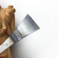 Ciseau plat de 10 mm pour la sculpture sur bois, 45° #   Acier, manche en bois de santal jaune