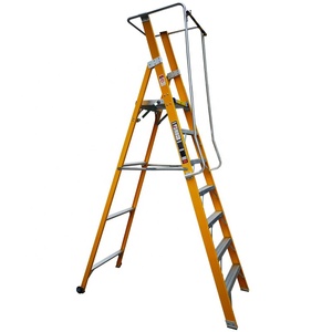سلم أمان من الألياف الزجاجية مع درابزين ومنصة - Product Image 3