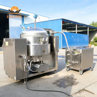 Marmite mélangeuse automatique à bascule sous vide avec agitateur planétaire à griffes, chauffage électrique à huile thermique pour pâtes, sirops et miels