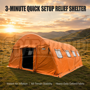 Carpa <span class=keywords><strong>de</strong></span> Emergencia sin Postes, Instalación Automática en 30 Segundos, Impermeable, <span class=keywords><strong>de</strong></span> Oxford, para <span class=keywords><strong>6</strong></span>-8 Personas, para las Cuatro Estaciones - Product Image 1