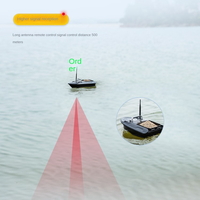 Vente directe usine Chine 2024 LY Sonar GPS Détecteur de poissons Bateau à appâts Double compartiment à appâts Télécommande 500m Modèle 12000mAh