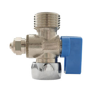 Válvula en T de entrada para purificador de agua, 4 entradas, de acero inoxidable 304, válvula de bola de latón para uso doméstico, en cocinas y comerciales. - Product Image 2