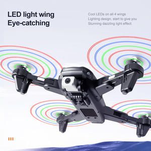 Bán Buôn <span class=keywords><strong>Sky</strong></span> Fly K106 <span class=keywords><strong>LED</strong></span> Light Drone 4K Camera Trực Quan Tránh Chướng Ngại Vật Định Vị Dòng Quang Có Thể Gập Lại RC Quadcopter Quà Tặng - Product Image 3