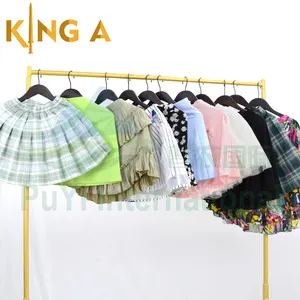 Kingapleated Rok Plus Size Womens Rokken Mini Gebruikte Kleding Los Bebes Faldas Largas Koreaanse Gebruikte Kledingbalen