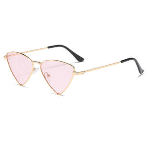Gafas de <span class=keywords><strong>Sol</strong></span> para Niños, Estilo Europeo Americano, Triangulares, Punk, Metálicas, Protección UV400, Estilo Príncipe, para Transmisiones en Vivo - Product Image 4
