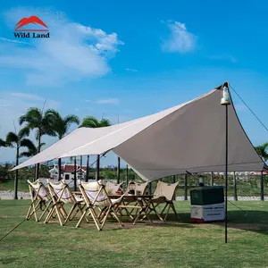 Wild Land 4 Season Waterproof Family, Glamping Big Camping Luxury Canvas Safari Tent Screen House