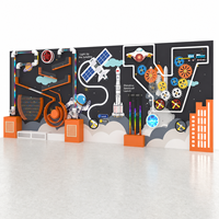 Equipo de Juego Interactivo con Pelotas para Niños, Proyector de Juegos para Interiores, Juegos de Pelotas de Pared, Material PP, Tamaño y Capacidad Personalizables, Madera