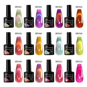 Vente en gros de perles de verre de goyave en forme d'oeil de chat <span class=keywords><strong>vernis</strong></span> à <span class=keywords><strong>ongles</strong></span> gel UV longue durée <span class=keywords><strong>avec</strong></span> lampe LED <span class=keywords><strong>facile</strong></span> à tremper Nail Art pour salons de beauté - Product Image 4