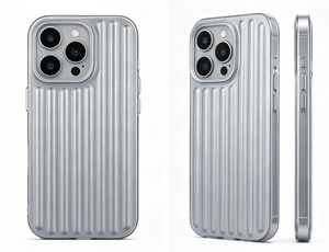 Étui de téléphone de luxe en argent, design valise, antichoc, protection intégrale de l'objectif, prise en main fine pour <span class=keywords><strong>iPhone</strong></span> - Product Image 2