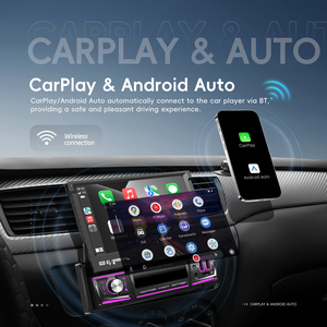 Rádio de Carro Podofo 1 Din (2+64) <span class=keywords><strong>Android</strong></span> com Tela IPS de 7 Polegadas, CarPlay/<span class=keywords><strong>Android</strong></span> Auto Sem Fio, GPS, WIFI, DSP, USB, Estéreo de Carro Personalizado OEM - Product Image 2