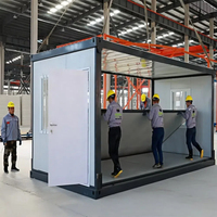 CY Installation en 15 minutes Emballage plat préfabriqué Miniature Portable Mobile Prêt à l'emploi Conteneur pliable Cabine Bureau